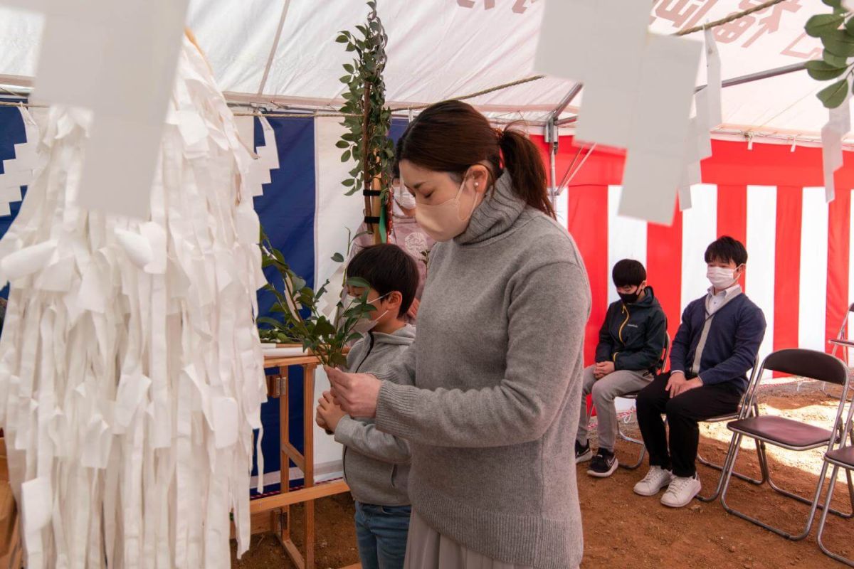 福岡県福岡市西区06　注文住宅建築現場リポート①　～地鎮祭～