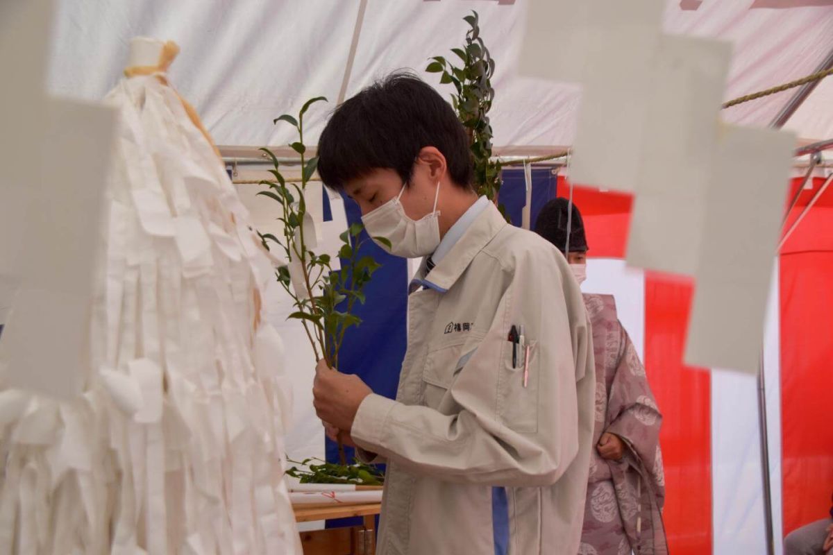 「福岡市西区06」注文住宅現場リポート①【地鎮祭】