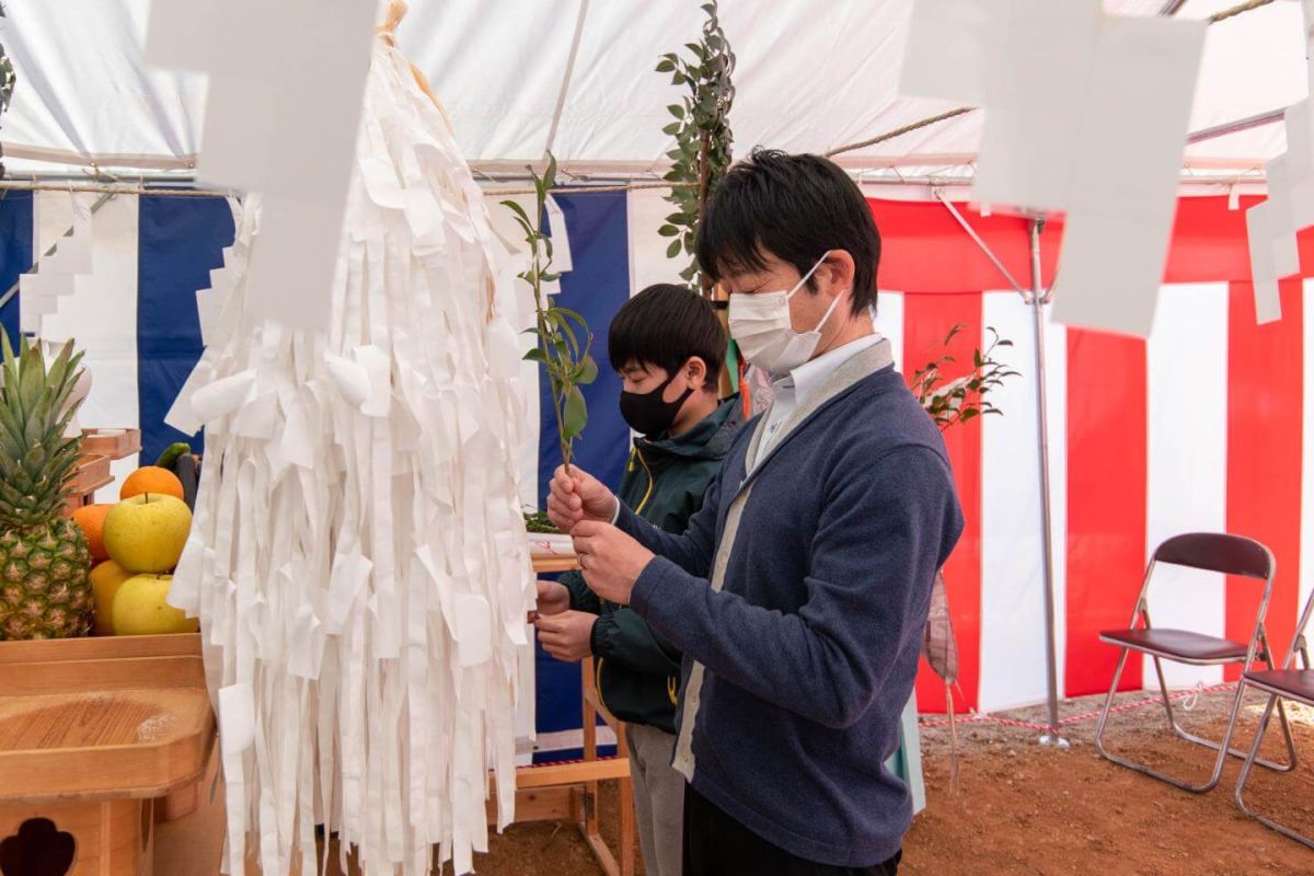 「福岡市西区06」注文住宅現場リポート①【地鎮祭】