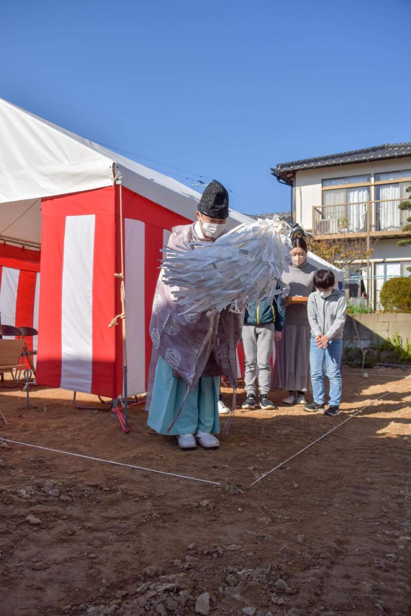 福岡県福岡市西区06　注文住宅建築現場リポート①　～地鎮祭～