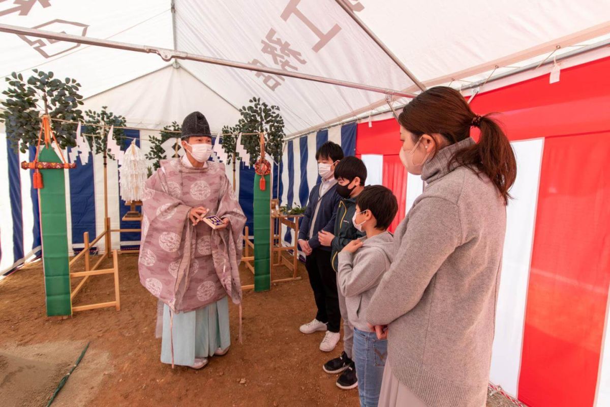 福岡県福岡市西区06　注文住宅建築現場リポート①　～地鎮祭～