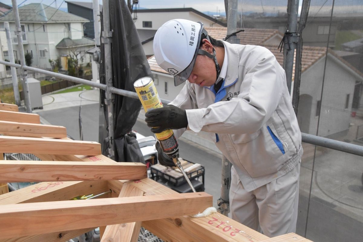 福岡県久留米市02　注文住宅建築現場リポート③　～上棟式・後編～