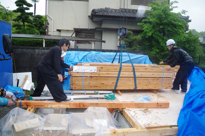 福岡県久留米市寺町01　注文住宅建築現場リポート④