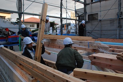 福岡県春日市紅葉ヶ丘西01　注文住宅建築現場リポート⑤　～上棟式～