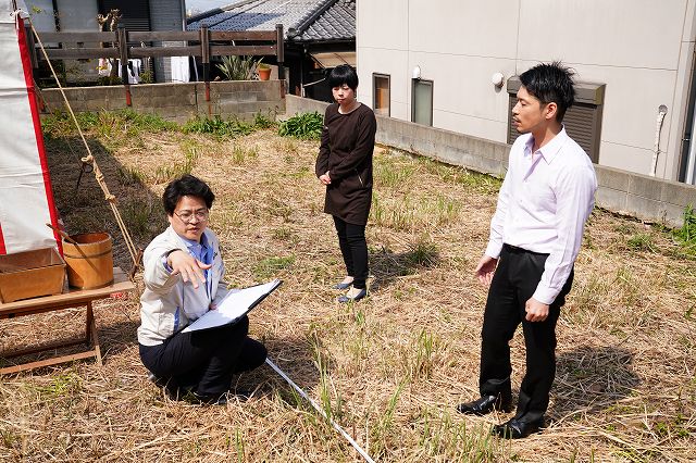 福岡県糟屋郡志免町03　注文住宅建築現場リポート①　～地鎮祭～