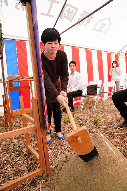 福岡県糟屋郡志免町03　注文住宅建築現場リポート①　～地鎮祭～