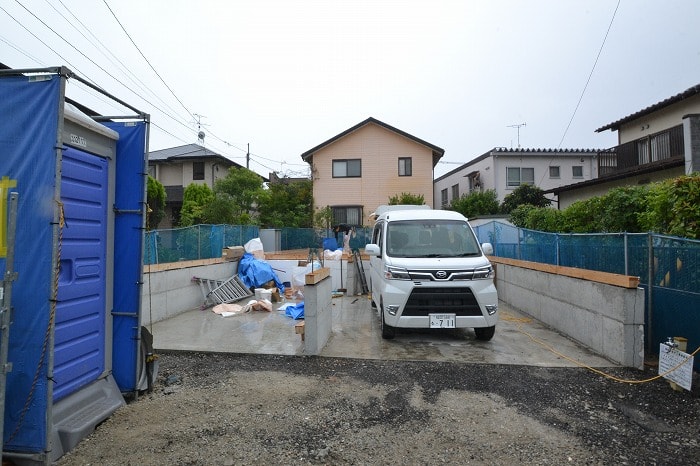 「福岡市博多区01」注文住宅現場リポート③【木工事】【土台敷き】