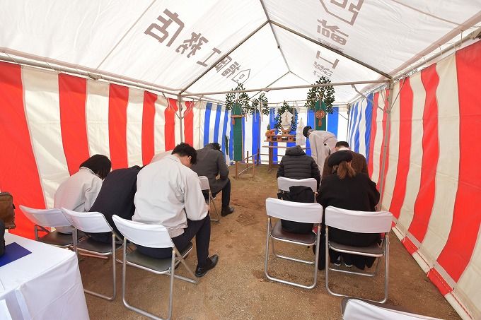 「福岡市南区老司02」注文住宅現場リポート①【地鎮祭】