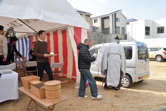 福岡市南区老司02　注文住宅建築現場リポート①　～地鎮祭～