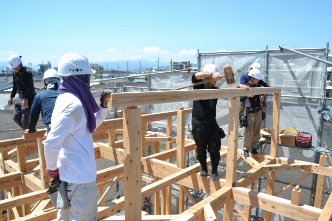 「福岡市南区09」注文住宅現場リポート⑤【上棟式】