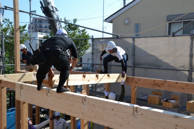 福岡市南区09　注文住宅建築現場リポート⑤　～上棟式～