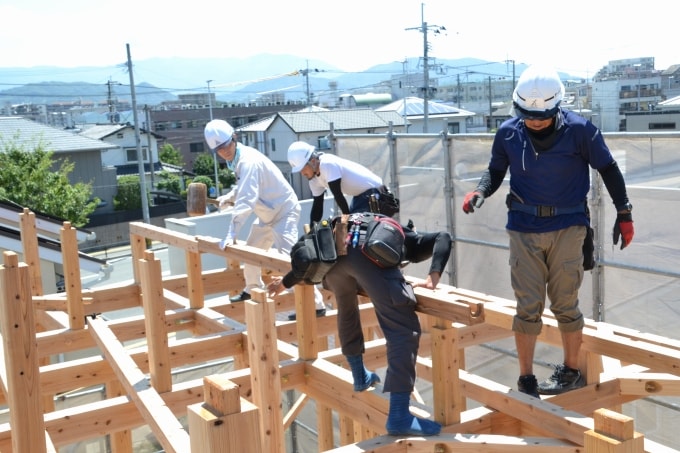 福岡市南区09　注文住宅建築現場リポート⑤　～上棟式～