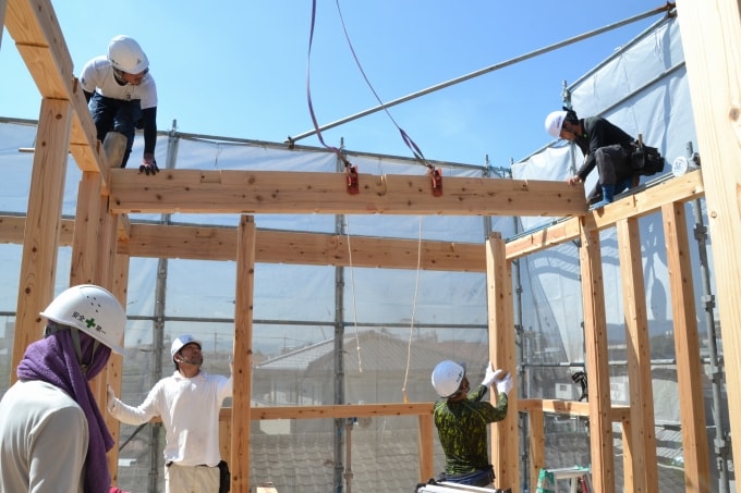 福岡市南区09　注文住宅建築現場リポート⑤　～上棟式～