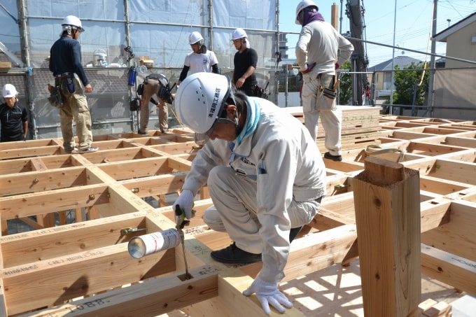 福岡市南区09　注文住宅建築現場リポート⑤　～上棟式～