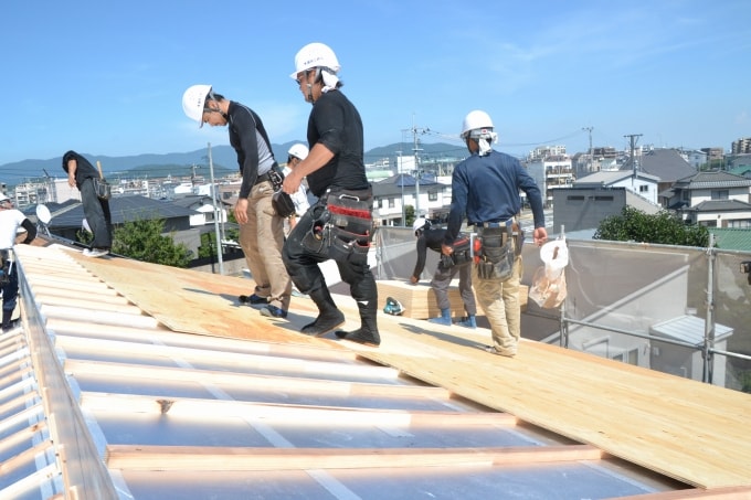 福岡市南区09　注文住宅建築現場リポート⑤　～上棟式～