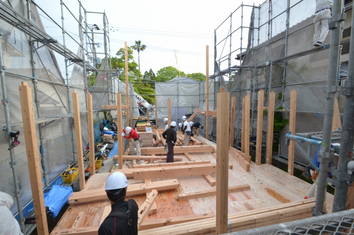 福岡県久留米市寺町01　注文住宅建築現場リポート⑤　～上棟式～