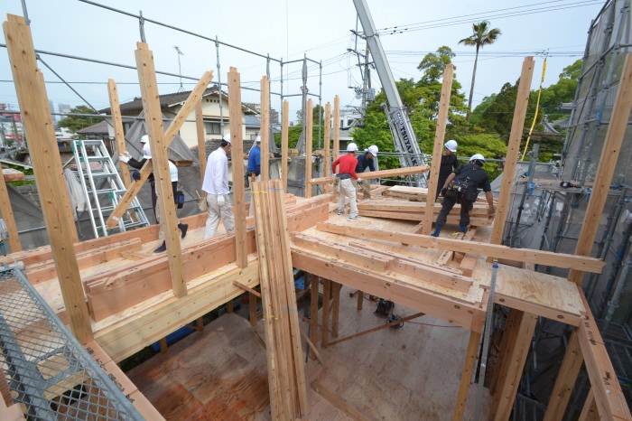 福岡県久留米市寺町01　注文住宅建築現場リポート⑤　～上棟式～