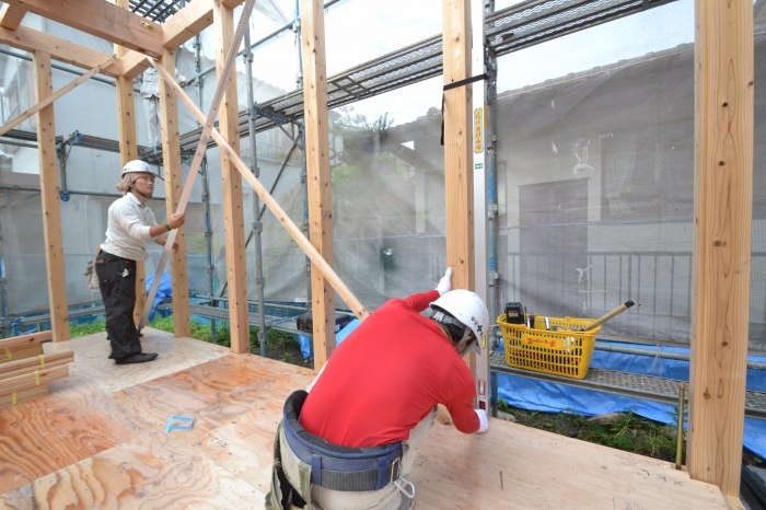 福岡県久留米市寺町01　注文住宅建築現場リポート⑤　～上棟式～