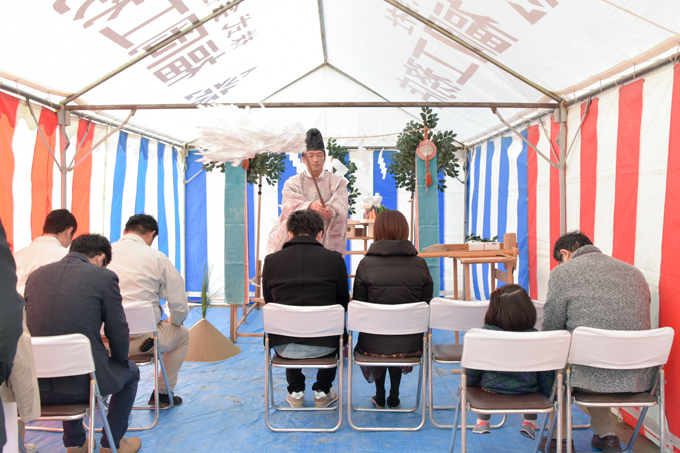 「福岡市南区09」注文住宅現場リポート①【地鎮祭】
