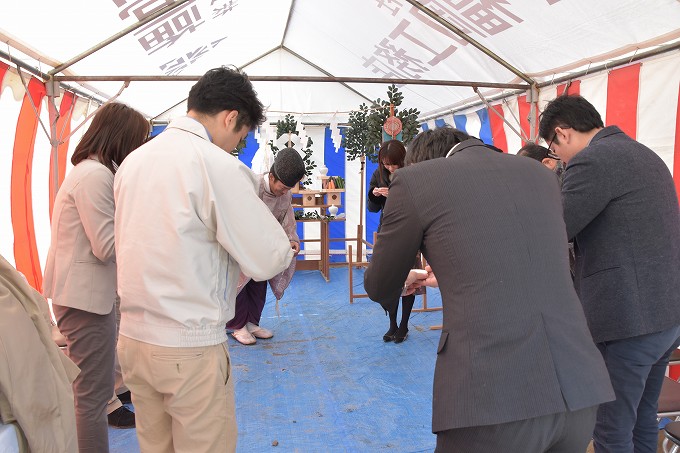 「福岡市南区09」注文住宅現場リポート①【地鎮祭】