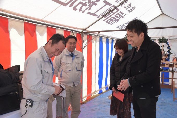 福岡市南区09　注文住宅建築現場リポート①　～地鎮祭～