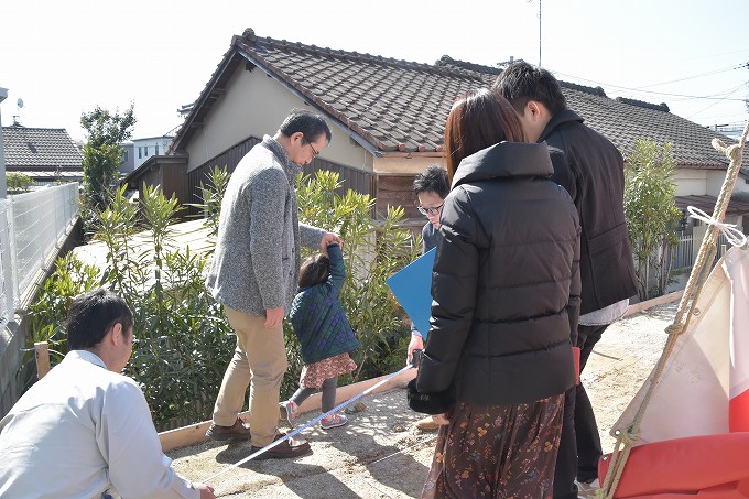 福岡市南区09　注文住宅建築現場リポート①　～地鎮祭～