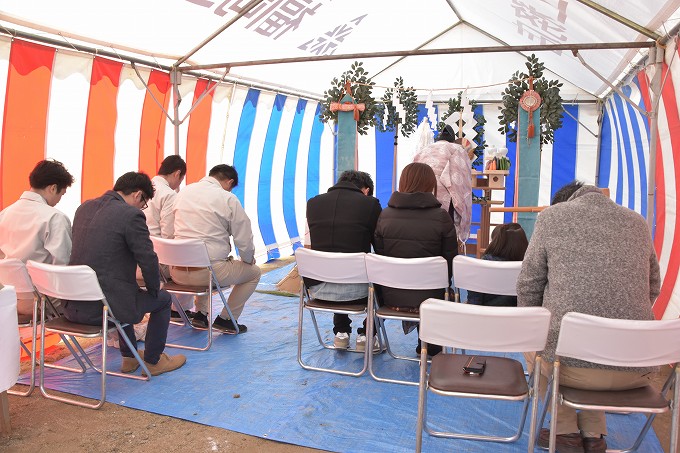 「福岡市南区09」注文住宅現場リポート①【地鎮祭】