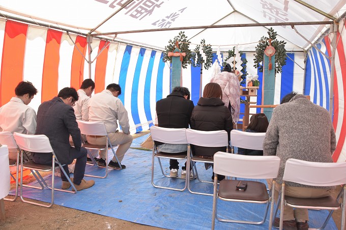 福岡市南区09　注文住宅建築現場リポート①　～地鎮祭～