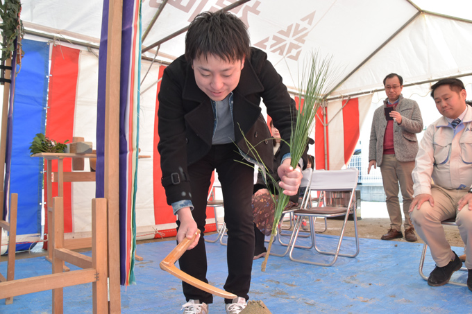 福岡市南区09　注文住宅建築現場リポート①　～地鎮祭～