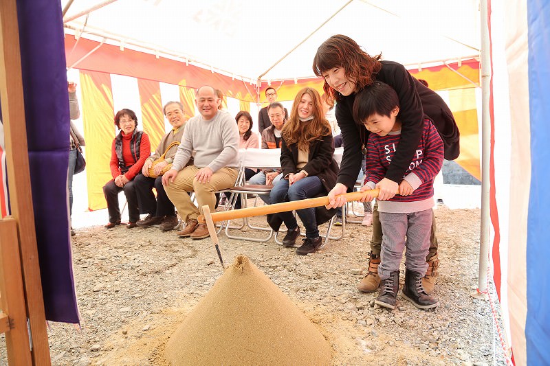 佐賀県三養基郡みやき町原古賀01　注文住宅建築現場リポート①　～地鎮祭～