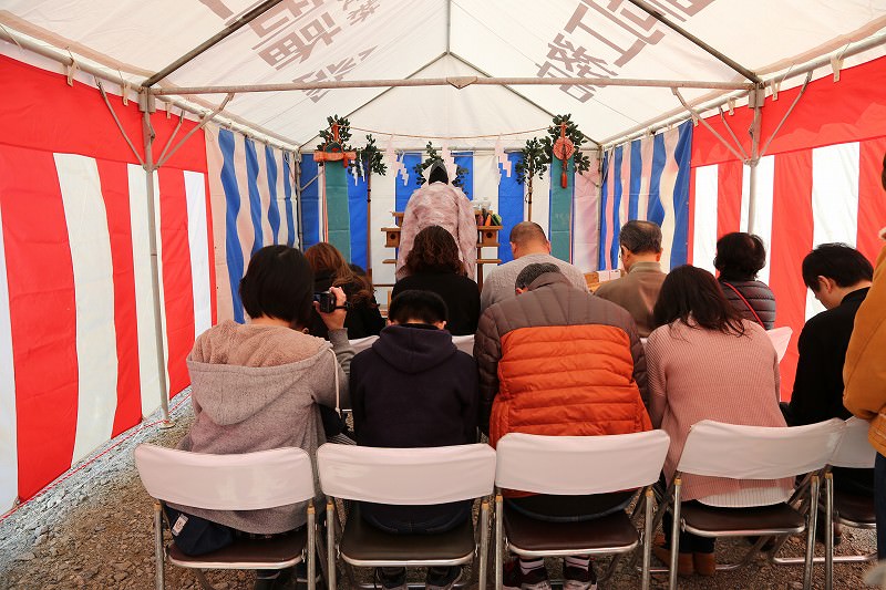 佐賀県三養基郡みやき町原古賀01　注文住宅建築現場リポート①　～地鎮祭～