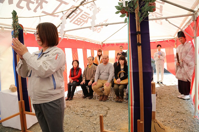 佐賀県三養基郡みやき町原古賀01　注文住宅建築現場リポート①　～地鎮祭～