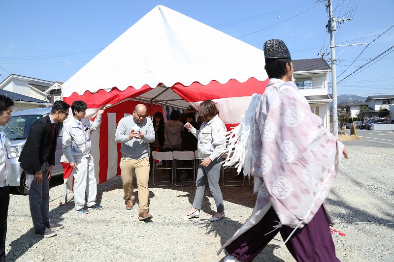 佐賀県三養基郡みやき町原古賀01　注文住宅建築現場リポート①　～地鎮祭～