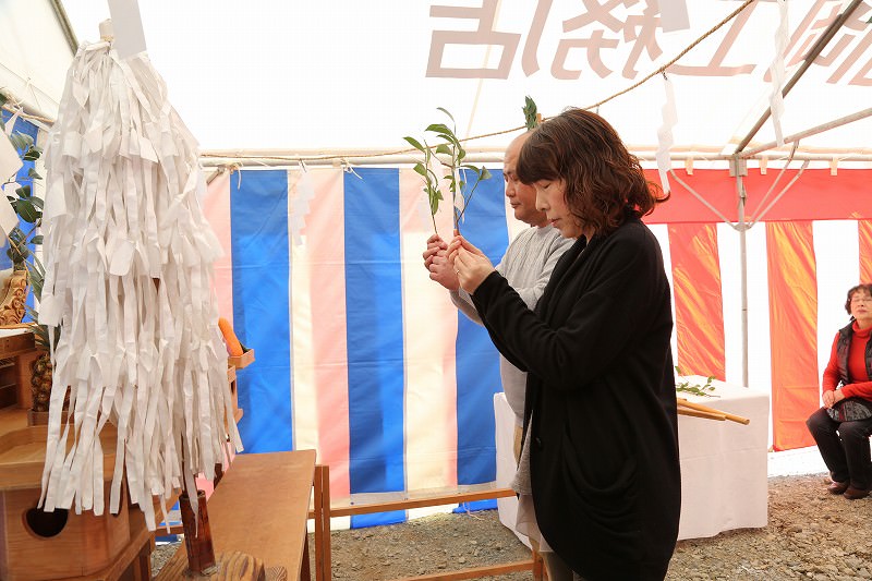 佐賀県三養基郡みやき町原古賀01　注文住宅建築現場リポート①　～地鎮祭～