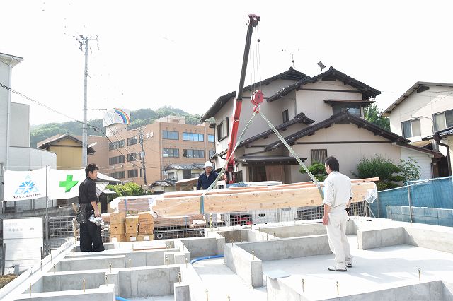 「太宰府市04」注文住宅現場リポート④【木工事】【土台敷き】