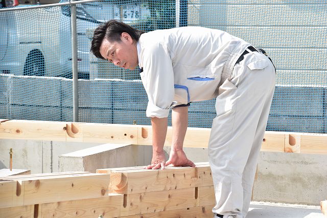 「太宰府市04」注文住宅現場リポート④【木工事】【土台敷き】