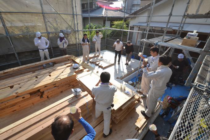 「福岡市南区塩原01」注文住宅現場リポート⑤【上棟式】