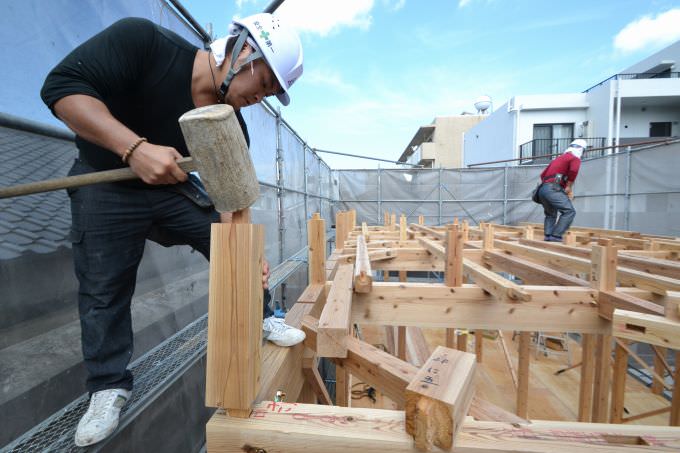 福岡市南区塩原01　注文住宅建築現場リポート⑤　～上棟式～