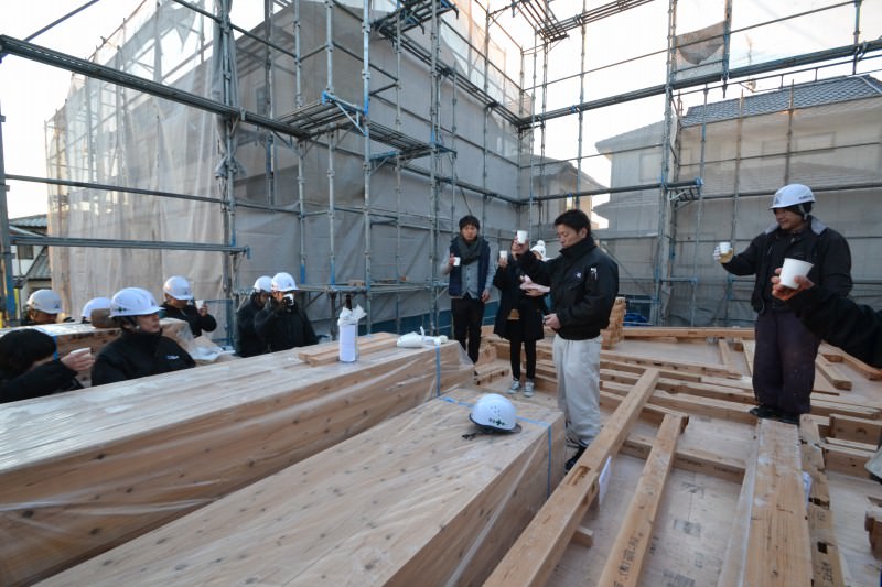 「福岡市城南区南片江02」注文住宅現場リポート⑥【上棟式】