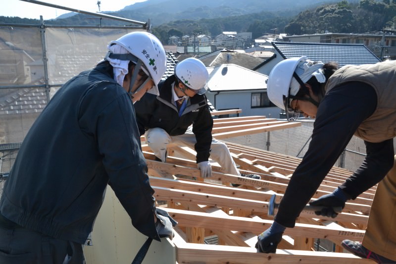 福岡市城南区南片江02　注文住宅建築現場リポート⑥　～上棟式～