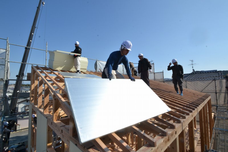 福岡市城南区南片江02　注文住宅建築現場リポート⑥　～上棟式～