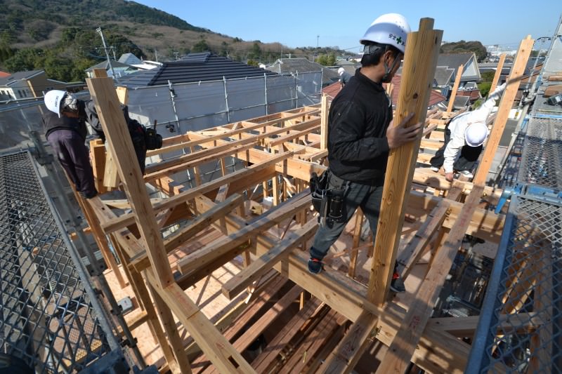 福岡市城南区南片江02　注文住宅建築現場リポート⑥　～上棟式～