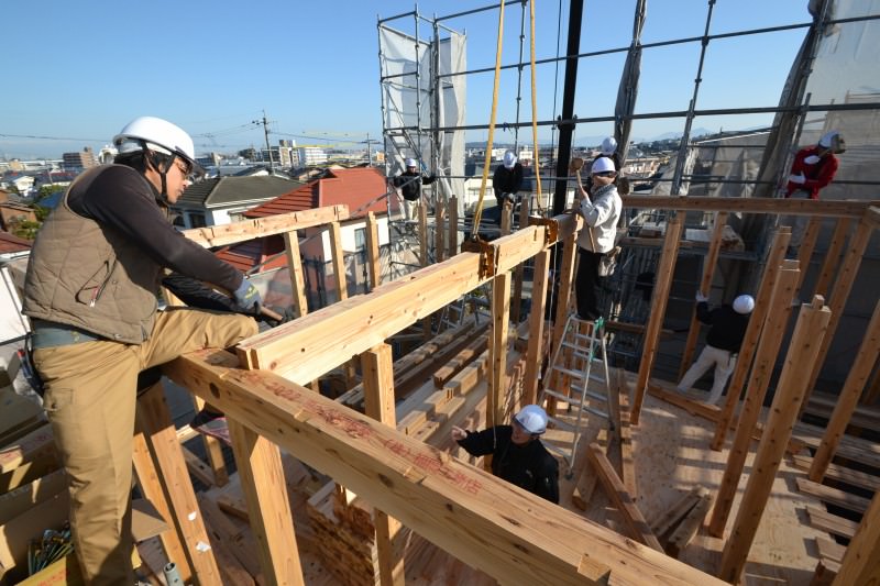 福岡市城南区南片江02　注文住宅建築現場リポート⑥　～上棟式～