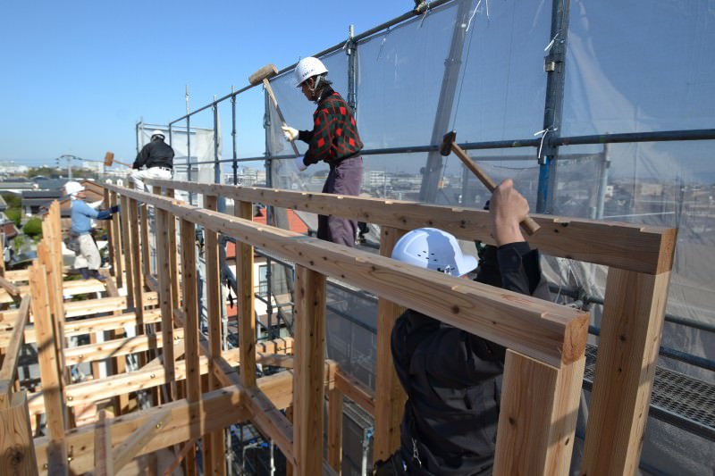 福岡市城南区南片江02　注文住宅建築現場リポート⑥　～上棟式～