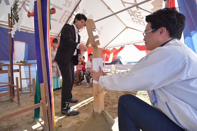 福岡県福津市04　注文住宅建築現場リポート①　～地鎮祭～