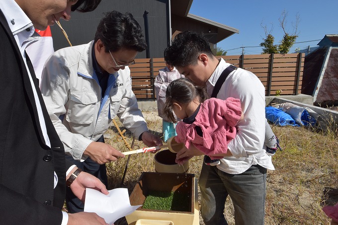 福岡県福津市04　注文住宅建築現場リポート①　～地鎮祭～