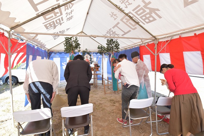「福津市04」注文住宅現場リポート①【地鎮祭】
