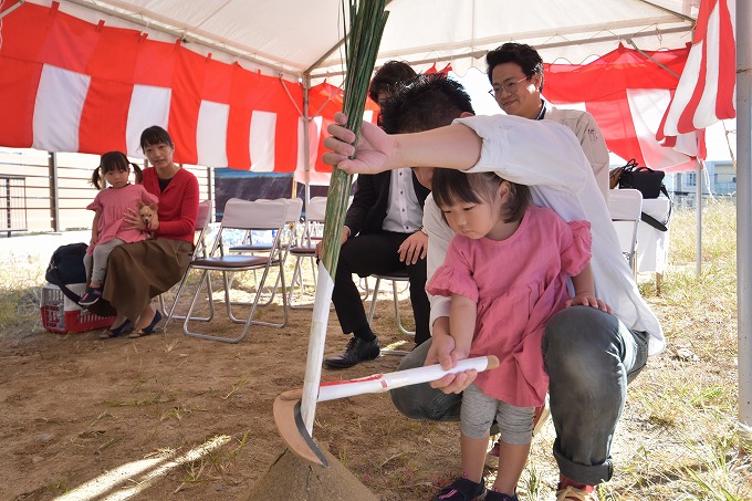 福岡県福津市04　注文住宅建築現場リポート①　～地鎮祭～