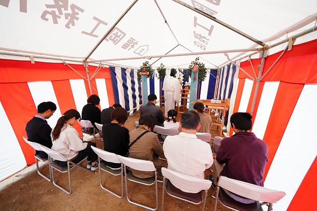 福岡県筑紫野市05　注文住宅建築現場リポート①　～地鎮祭～