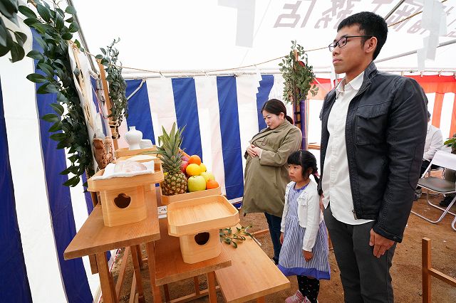 福岡県筑紫野市05　注文住宅建築現場リポート①　～地鎮祭～